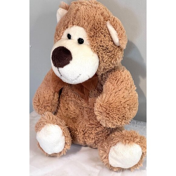 Dan Dee Plush Teddy Bear Stuffed Animal Toy Brown Shaggy  Brown Shower Gift - Picture 1 of 7